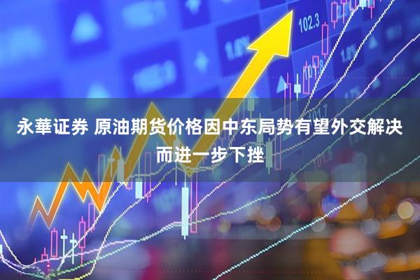永華证券 原油期货价格因中东局势有望外交解决而进一步下挫